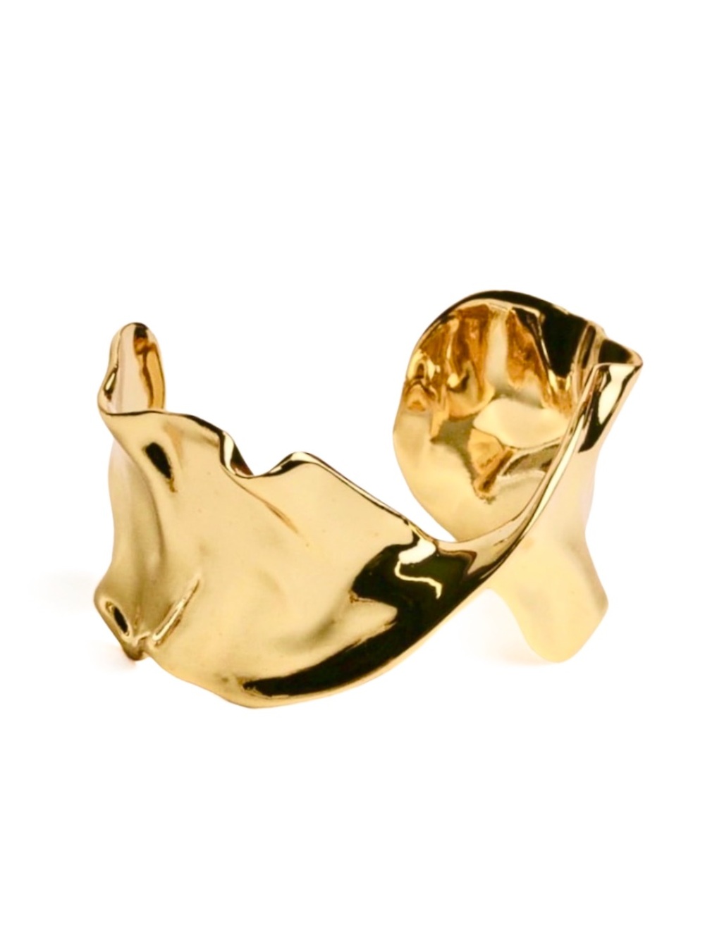 Alexis Bittar Asteria Nova Crumpled Twist Cuff Bracelet (NWOT)